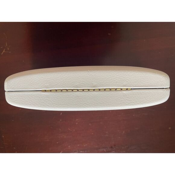 Versace White Hard Clamshell Eye Case With Cloth - Picture 7 of 14